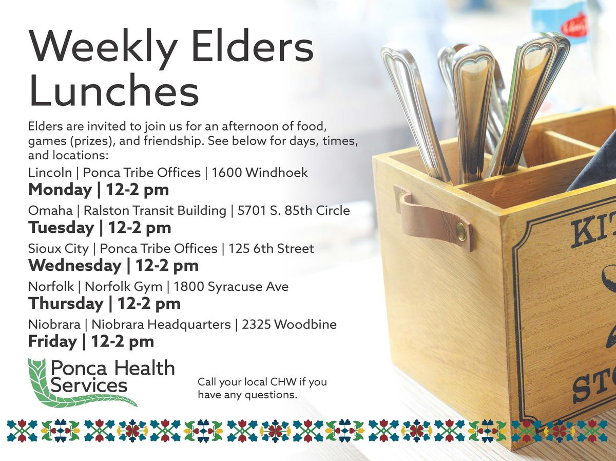 Elders Lunches - Lincoln