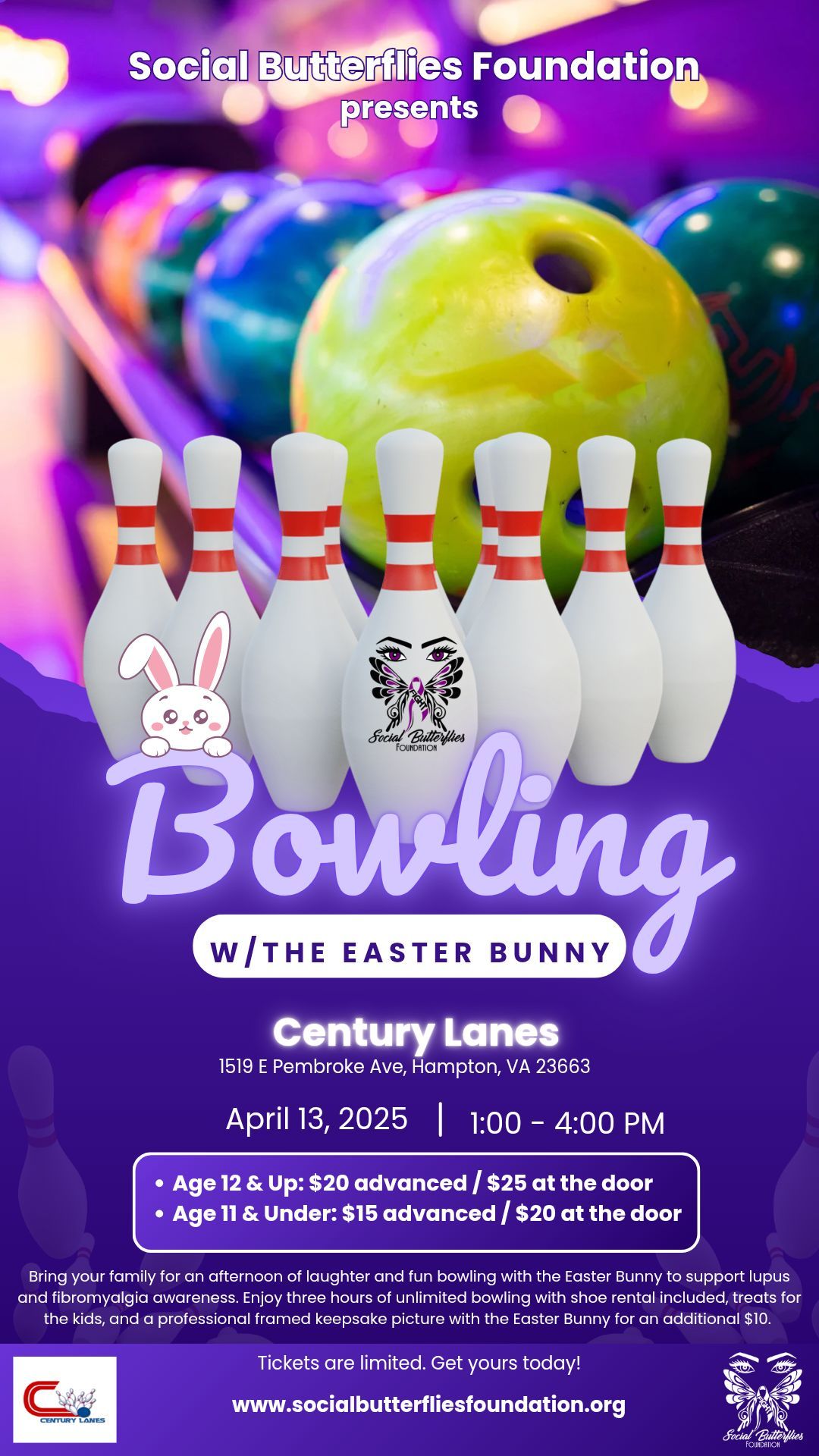 Bowling with the Easter Bunny 