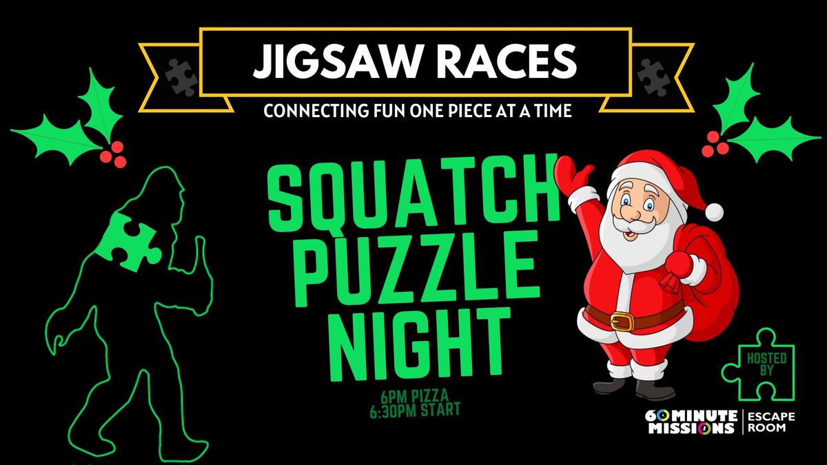 Holly Jolly Jigsaw Race at Squatch Brewing