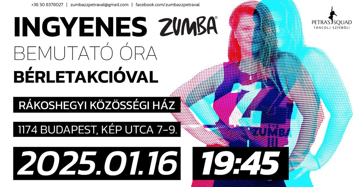 Ingyenes Zumba \u00f3ra a XVII. ker\u00fcletben b\u00e9rletakci\u00f3val!