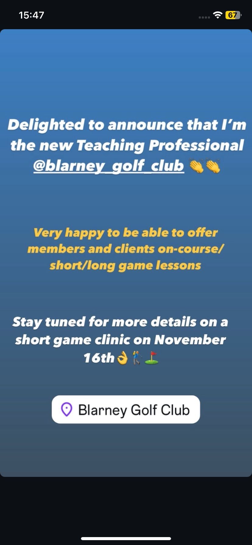 short game Clinic