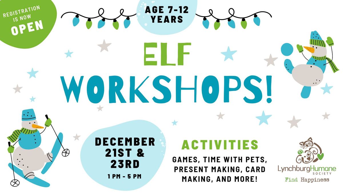 2024 Elf Workshops!