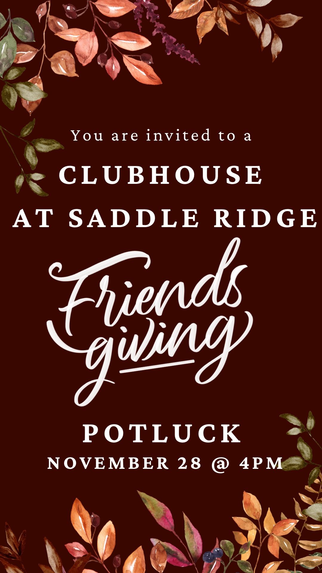 A Clubhouse Friendsgiving