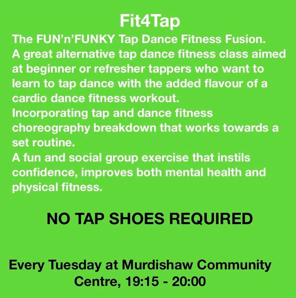 Fit4Tap, adult tap and dance based exercise class