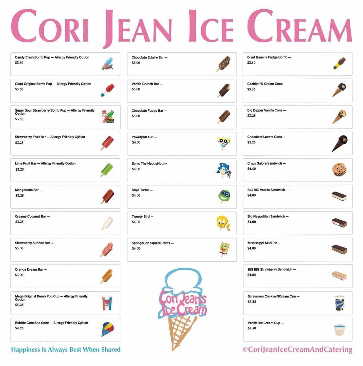 Cori Jean Ice Cream at 13 Trees Coffee Haus