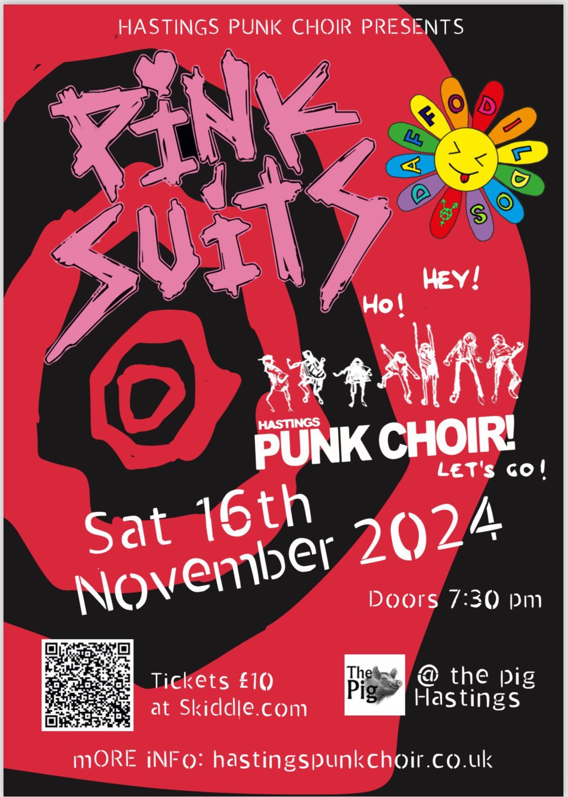 Punk at the Pig :Pink Suits +Daffodildos +Hastings Punk Choir 