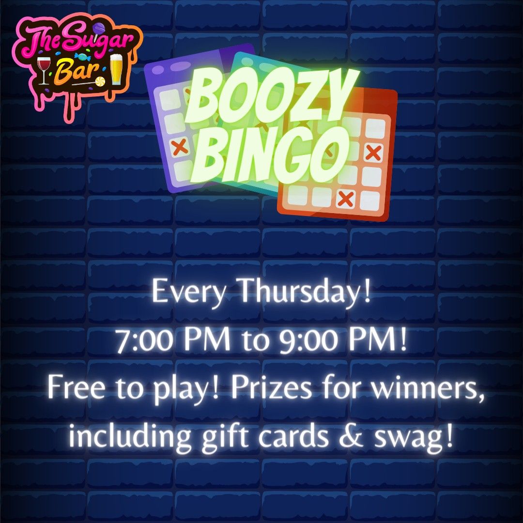Boozy Bingo Night at The Sugar Bar!