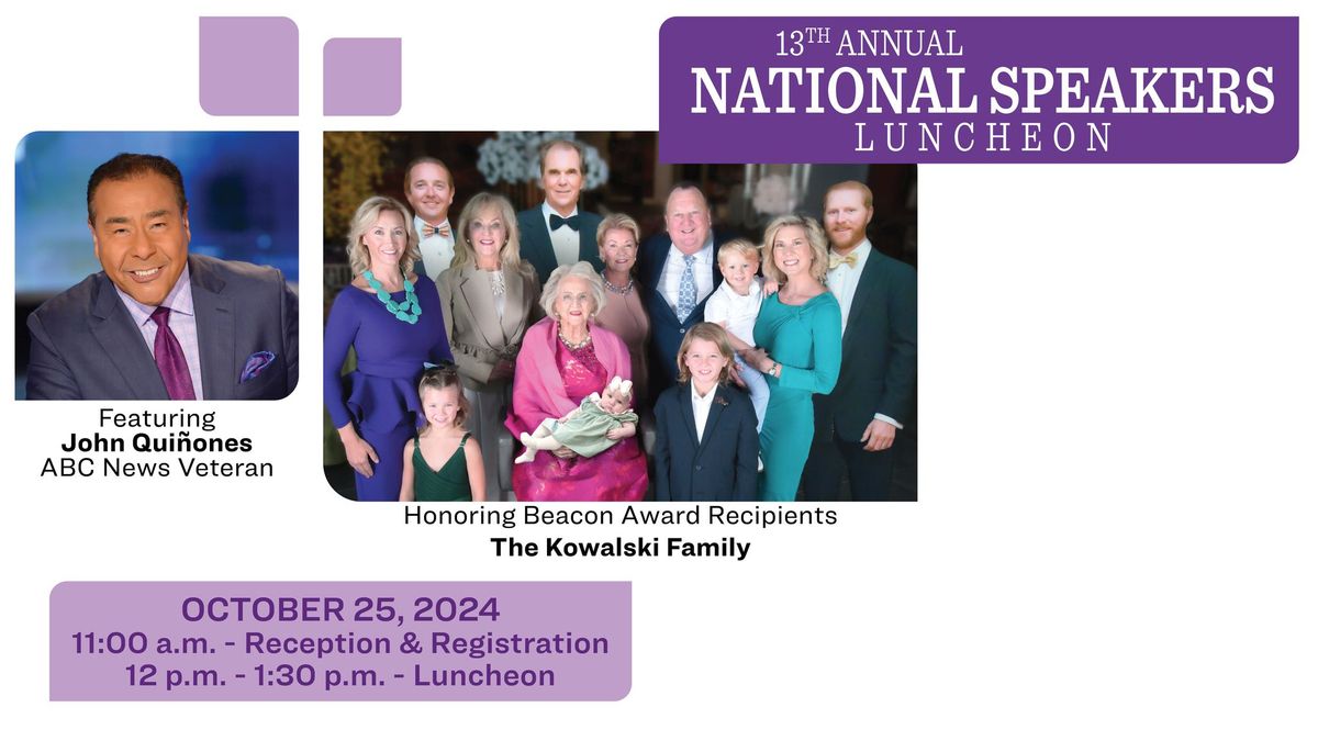 13th Annual National Speaker's Luncheon