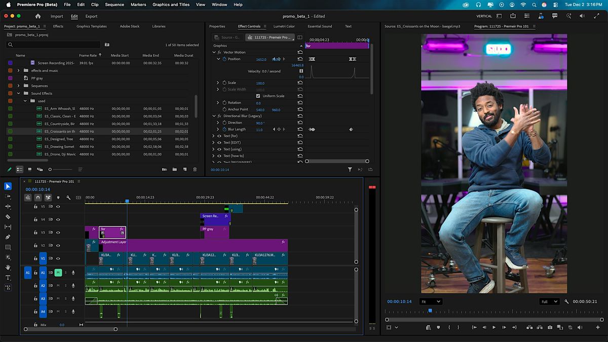 Editing 101: Get Started with Premiere Pro