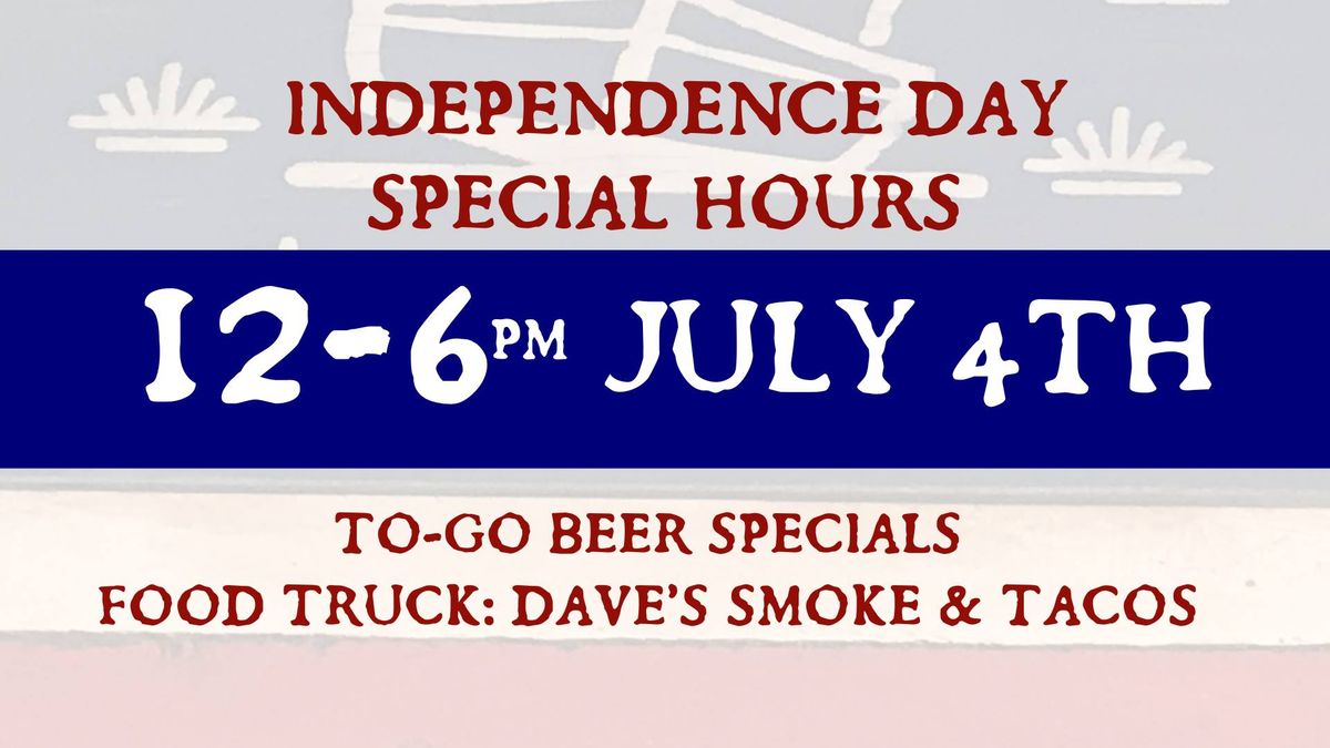 July 4th Specials