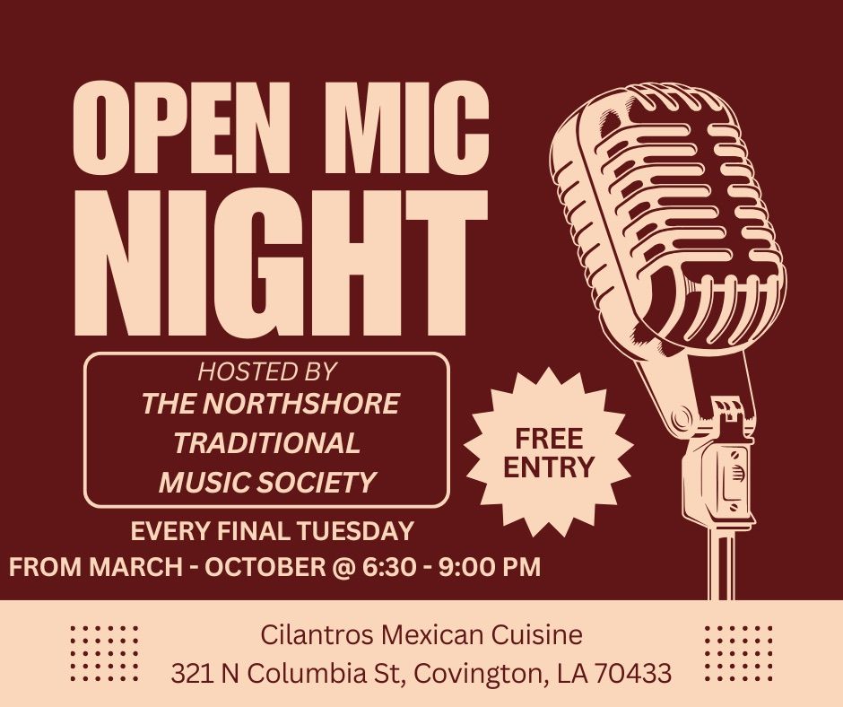 Open Mic Night at Cilantros Mexican Cuisine