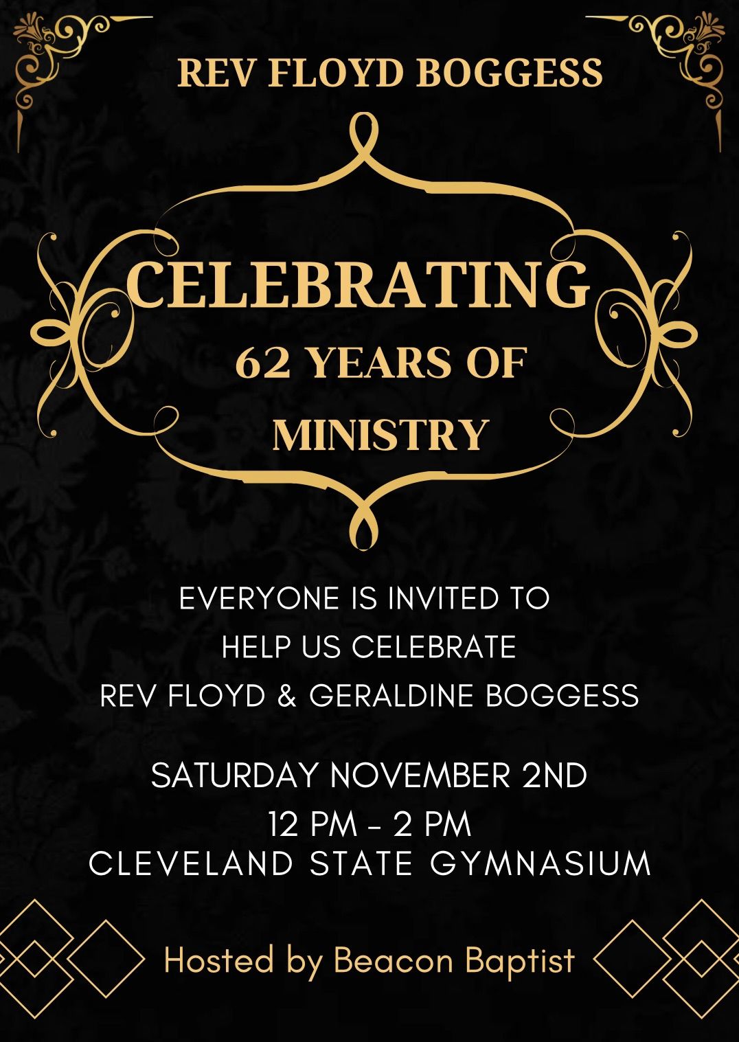 Honoring Rev Floyd & Geraldine Boggess