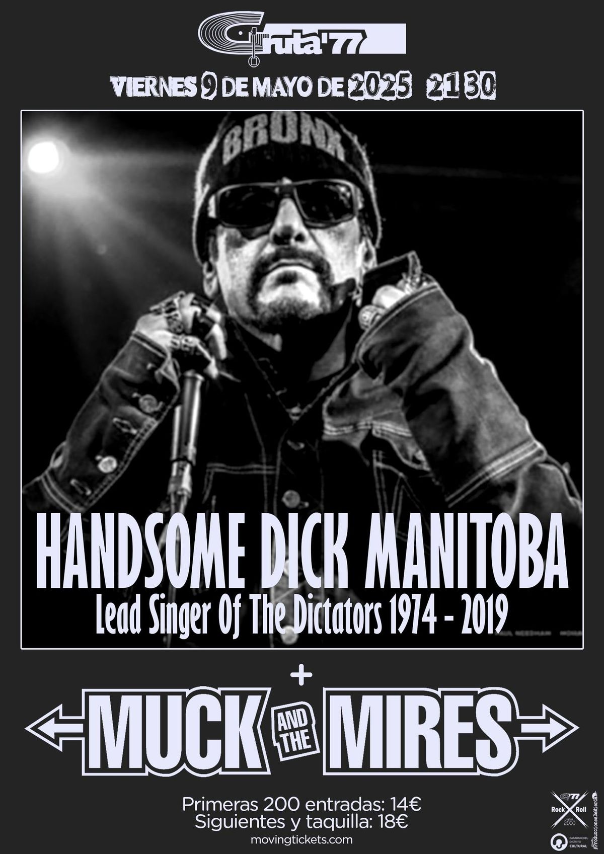 Handsome Dick Manitoba y Muck and The Mires en Gruta77