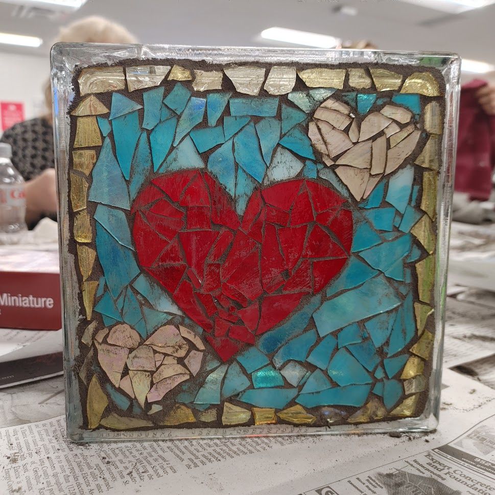 Custom Glass Mosaic Suncatcher or Table Lamp - Stillwater