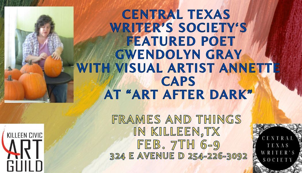 Featured Poet Gwendolyn Gray at Frames and Things in Killeen