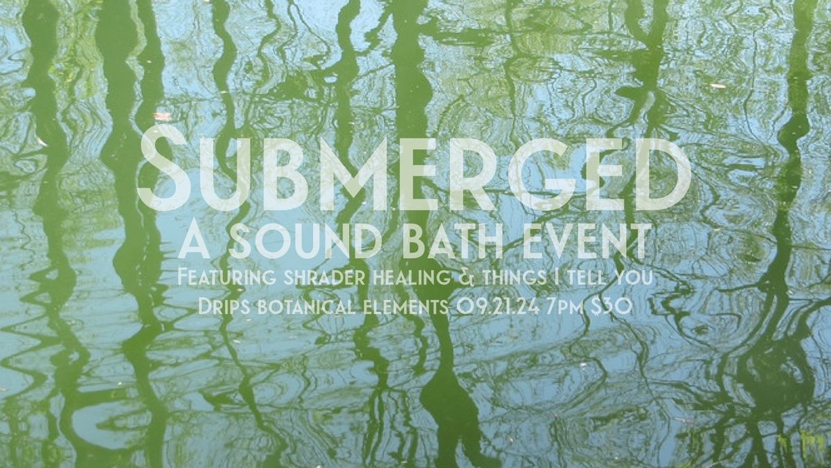 Submerged - A Sound Bath Event with Shrader Healing & Things I Tell You