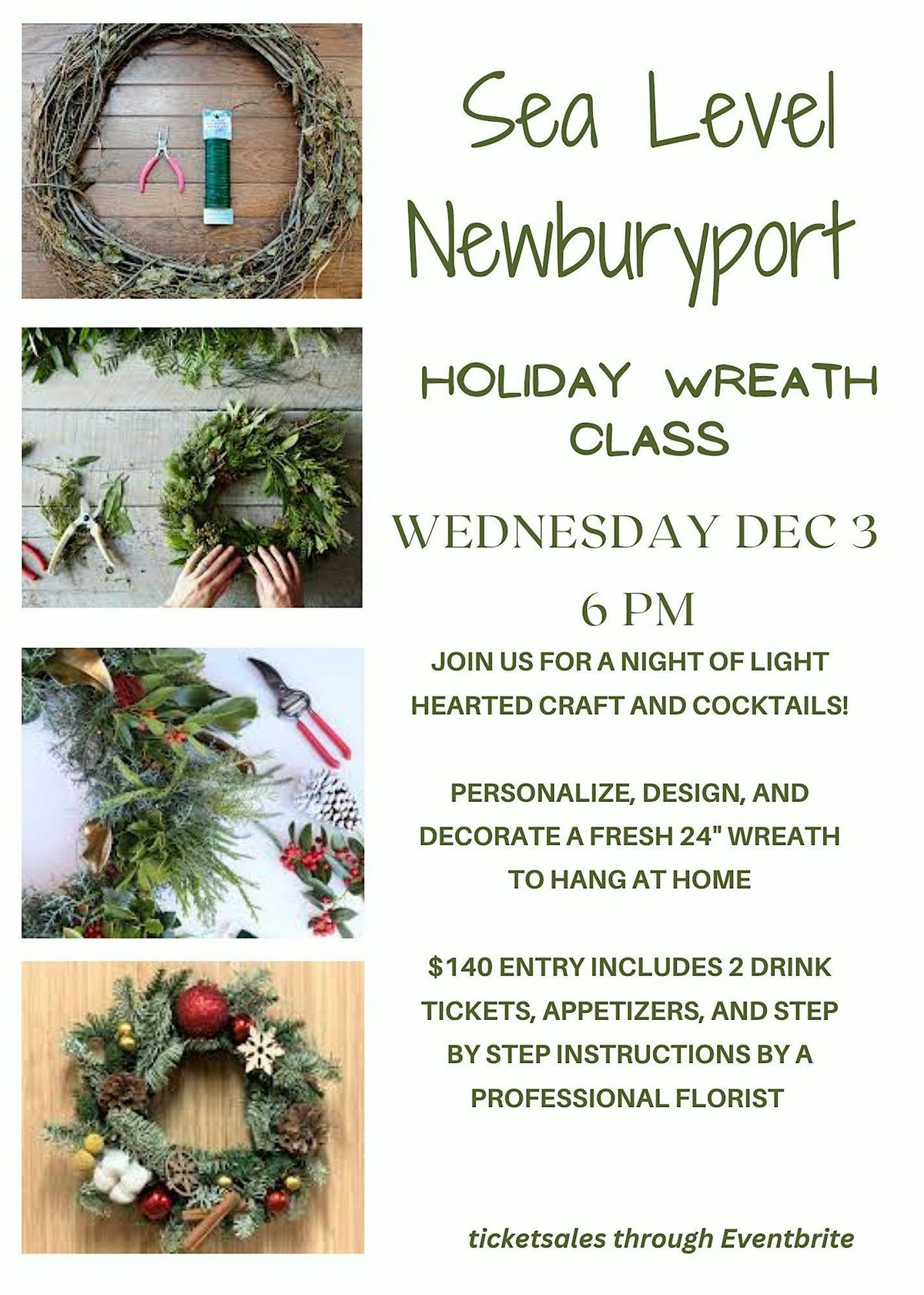 Design your own Fresh Wreath - Sea Level NBPT