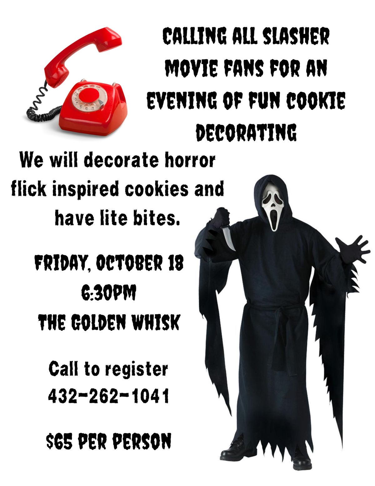 Scary Flick Cookie Decorating