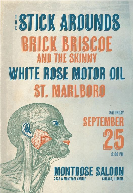 Stick Arounds :: Brick Briscoe :: White Rose Motor Oil :: St. Marloboro at Montrose Saloon