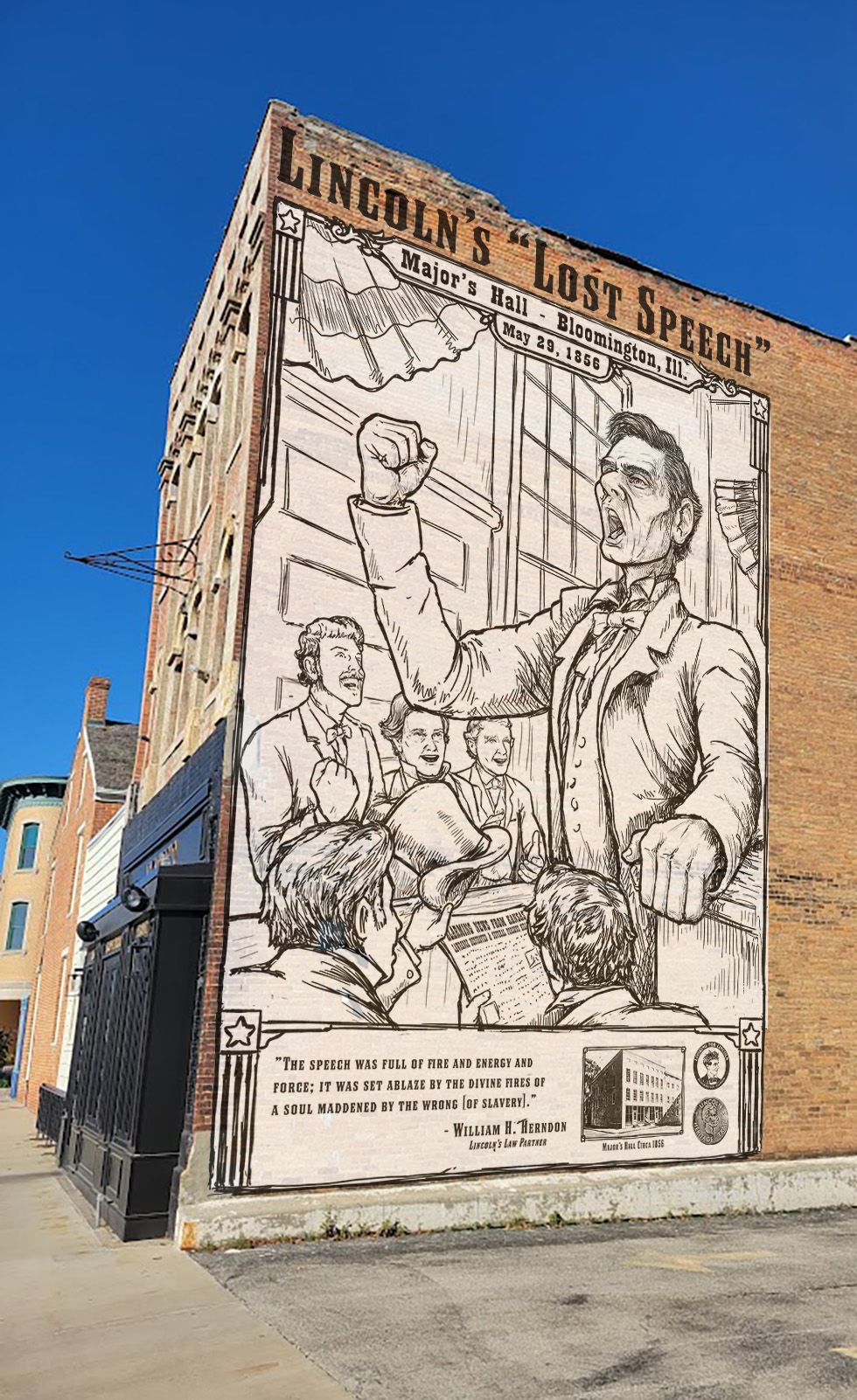 Lincoln\u2019s \u201cLost Speech\u201d Mural Dedication