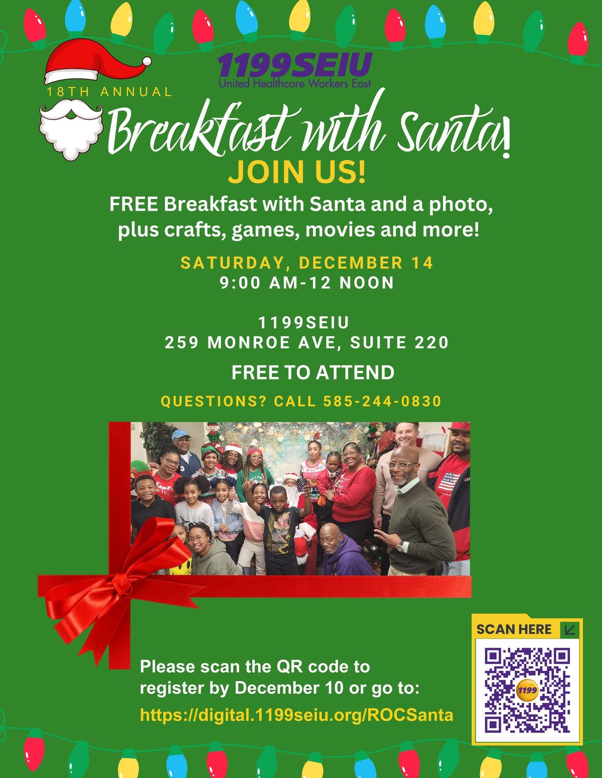 1199SEIU's 18th Annual Breakfast with Santa!