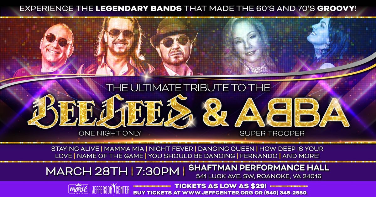 The Ultimate Tribute to the Bee Gees & Abba - Roanoke, VA