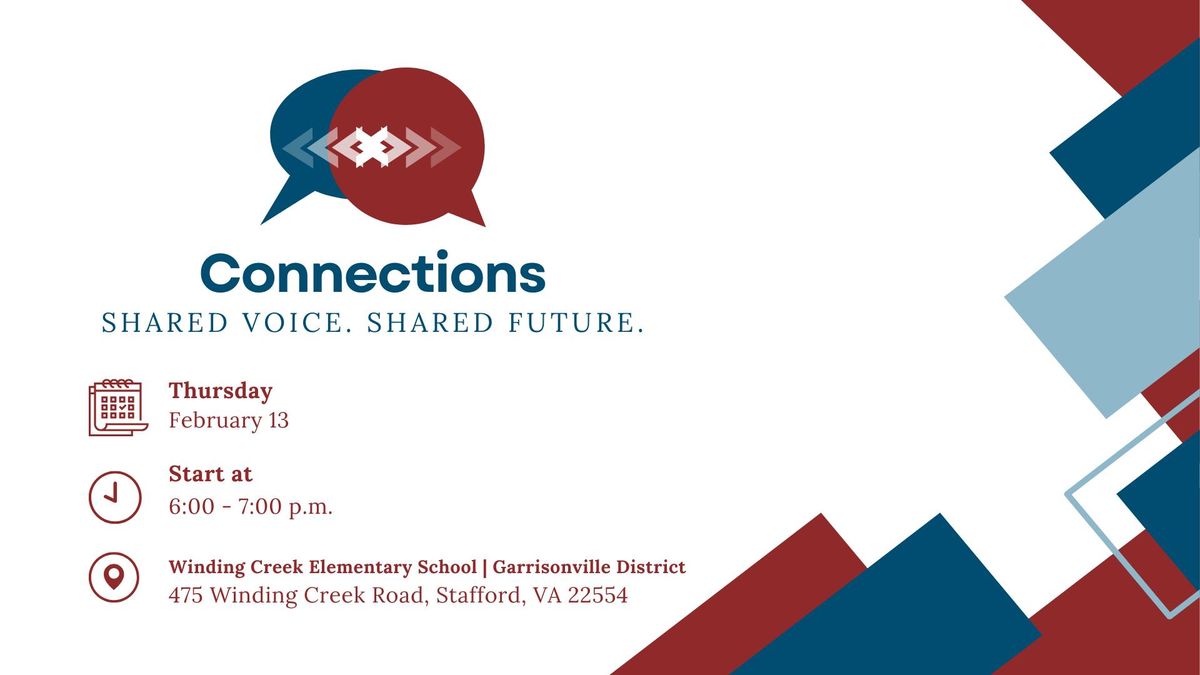 Community Connections: Shared Voice. Shared Future.