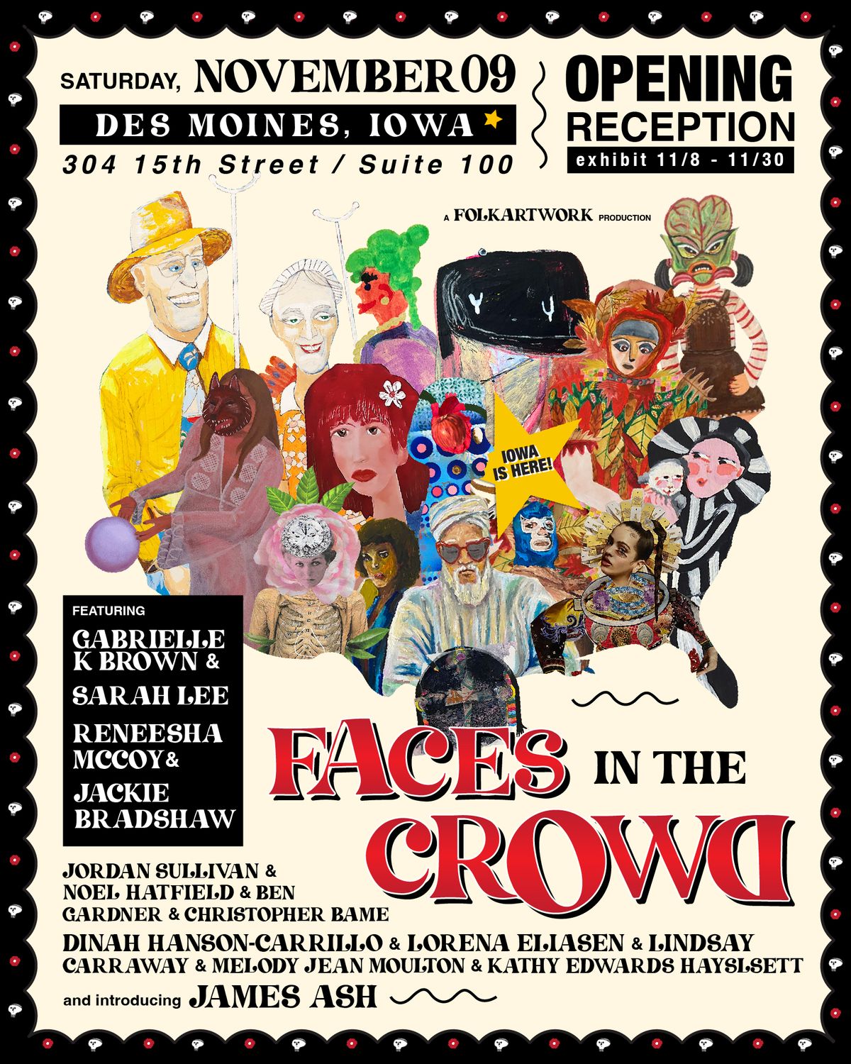 "Faces In The Crowd": The First Ever FolkArtwork Exhibit