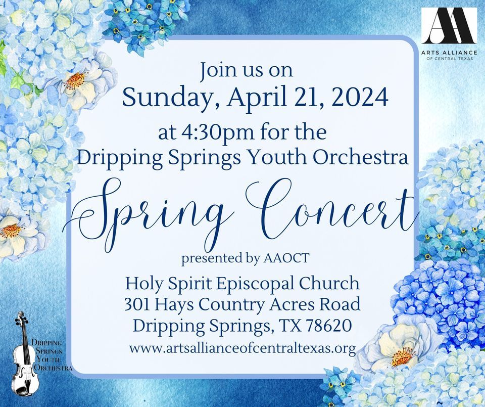 Dripping Springs Youth Orchestra Spring 2024 Concert
