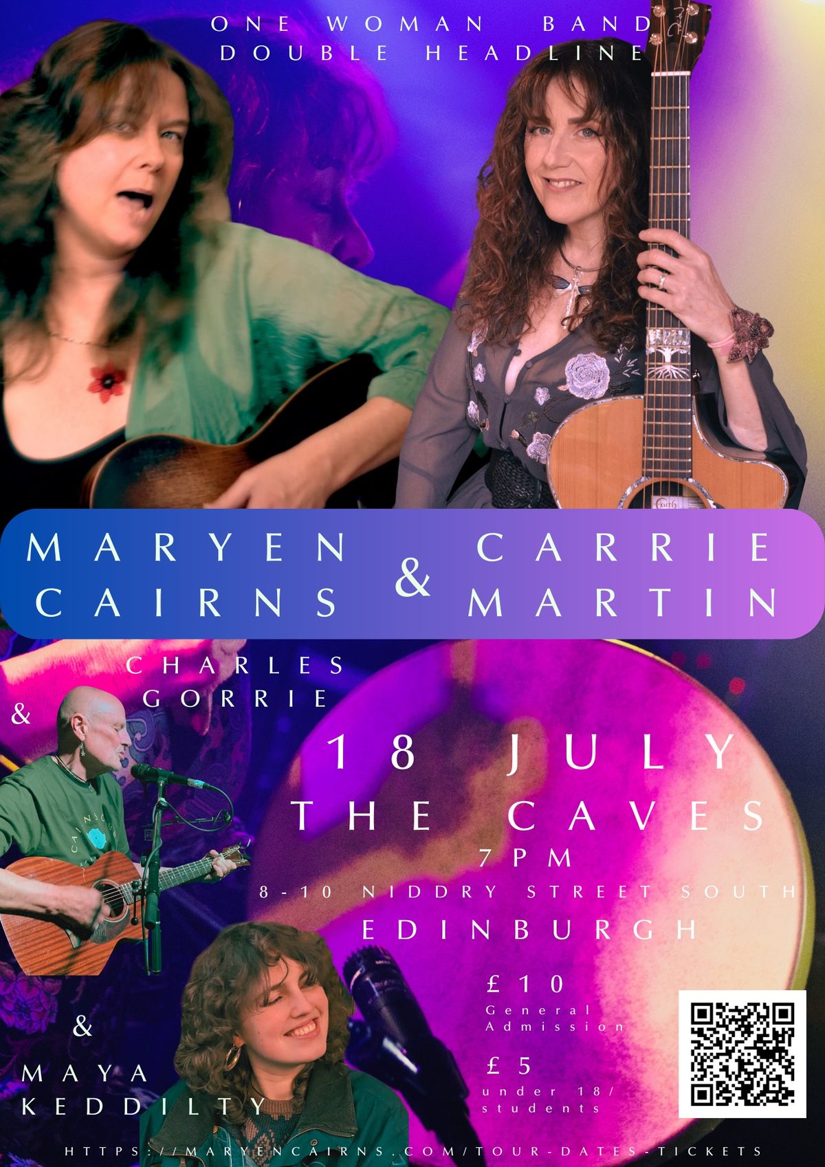 Maryen Cairns & Carrie Martin - EDINBURGH! - plus Charles Gorrie & Maya Keddilty