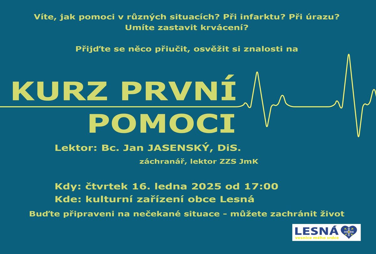 Kurz prvn\u00ed pomoci