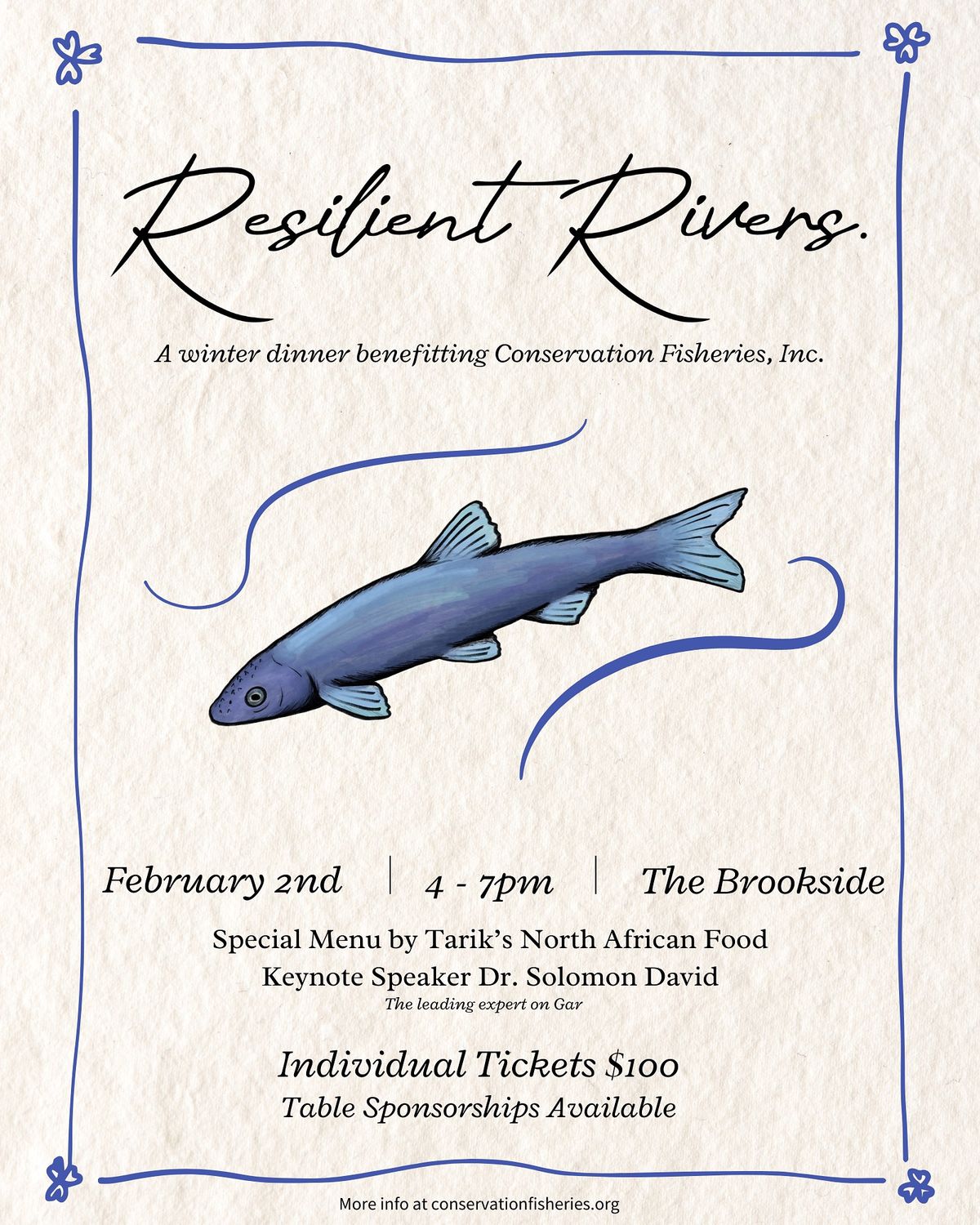 Resilient Rivers: A Winter Dinner