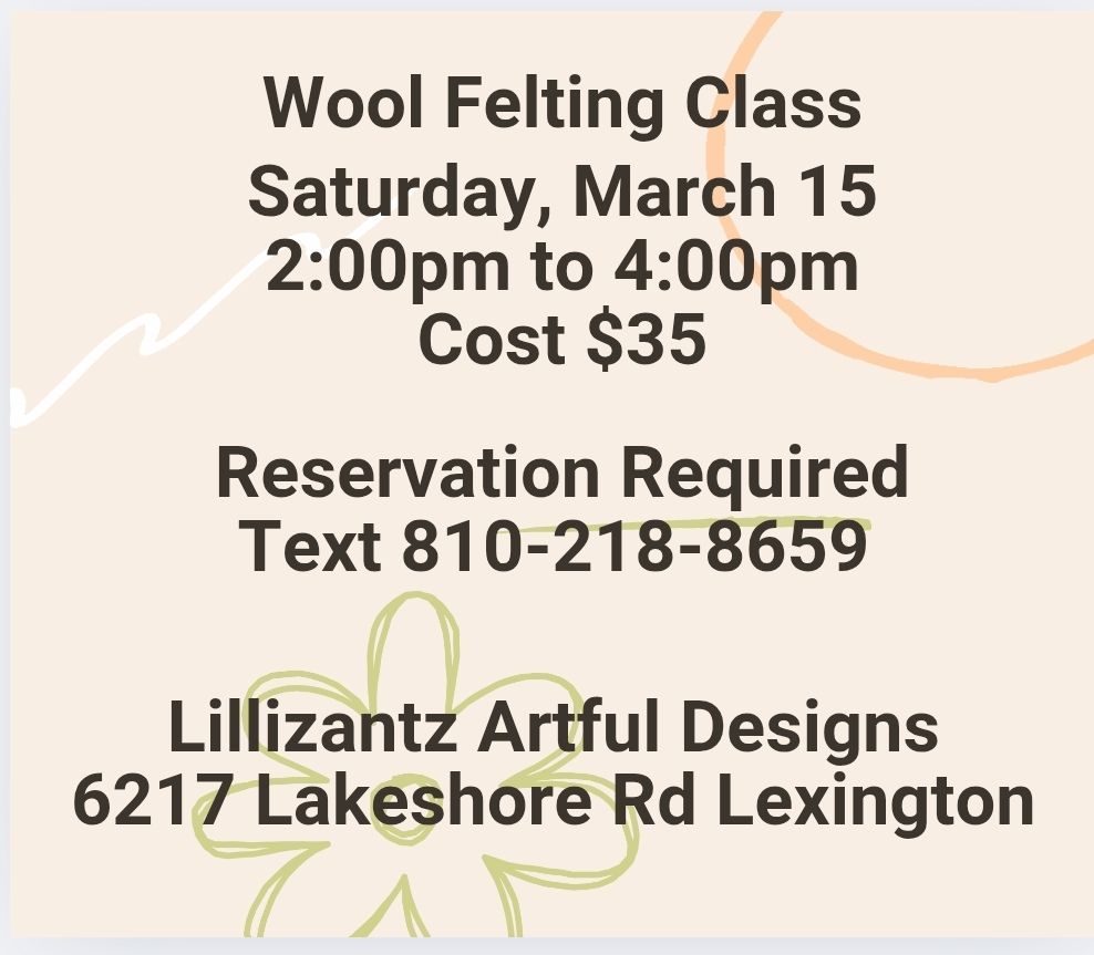 Wool Felting Class