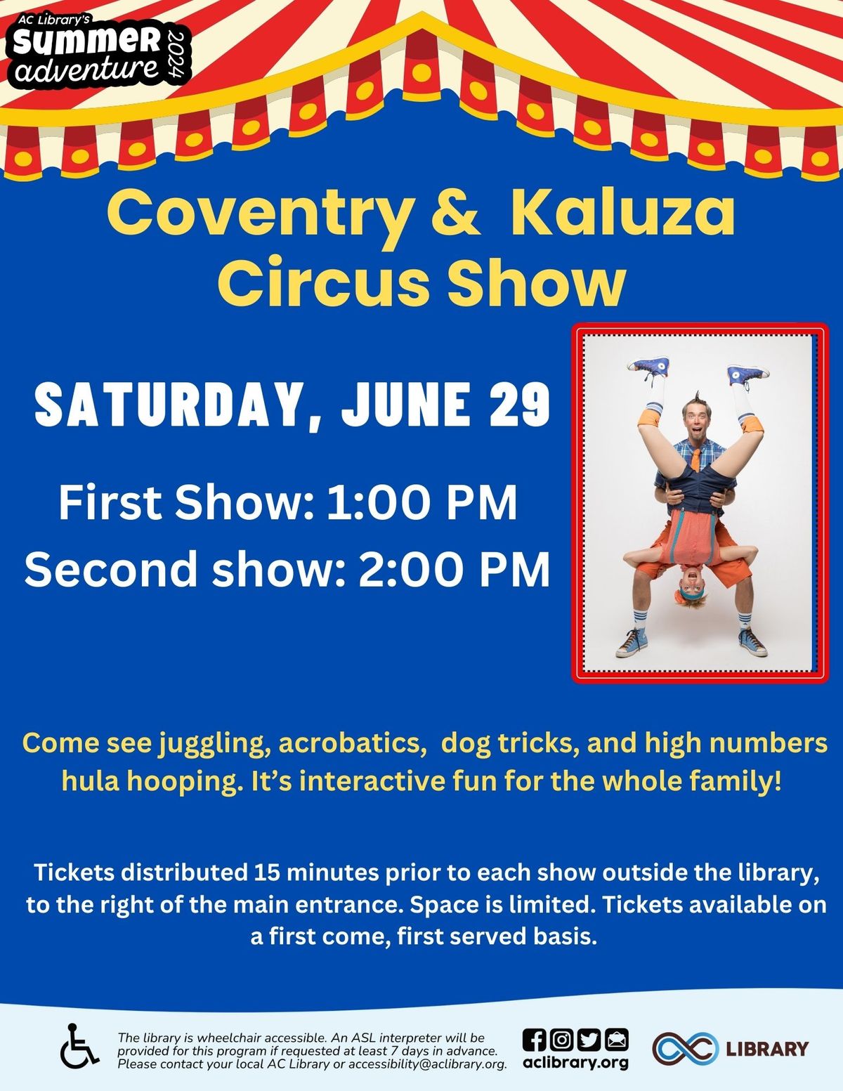 Coventry & Kaluza Circus Show @ Fremont Main Library