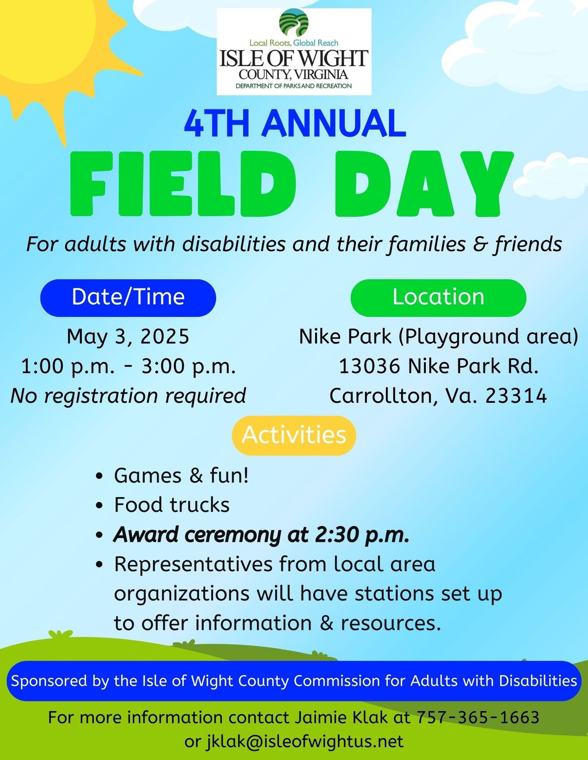 2025 Adults with Disabilities Field Day