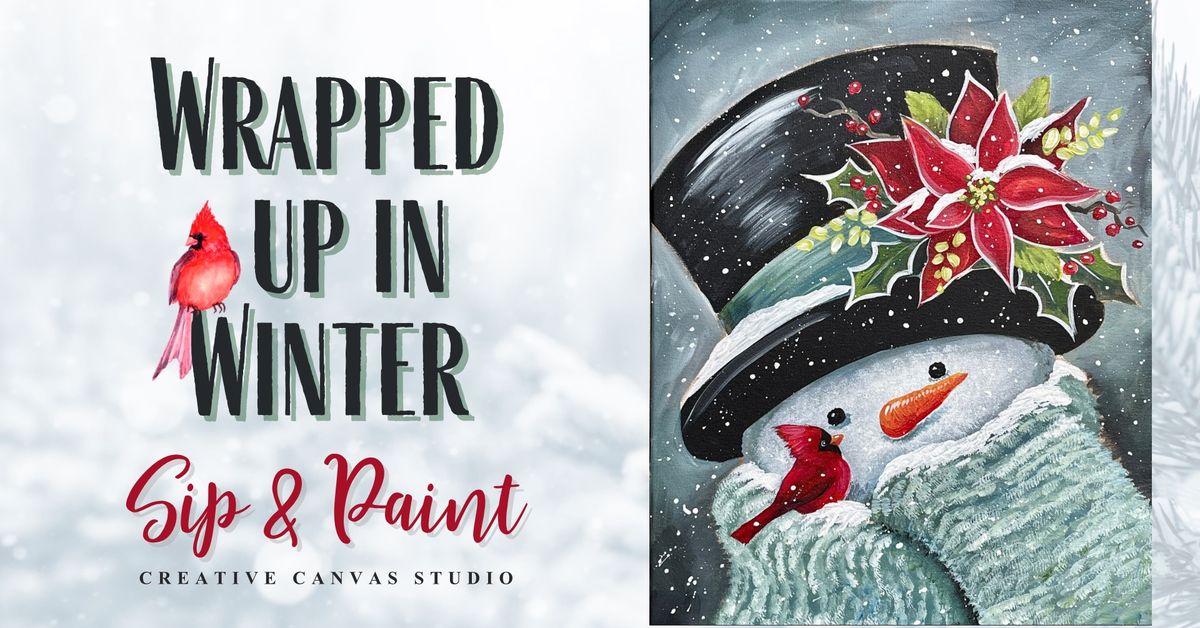 Wrapped Up in Winter - Sip & Paint Class