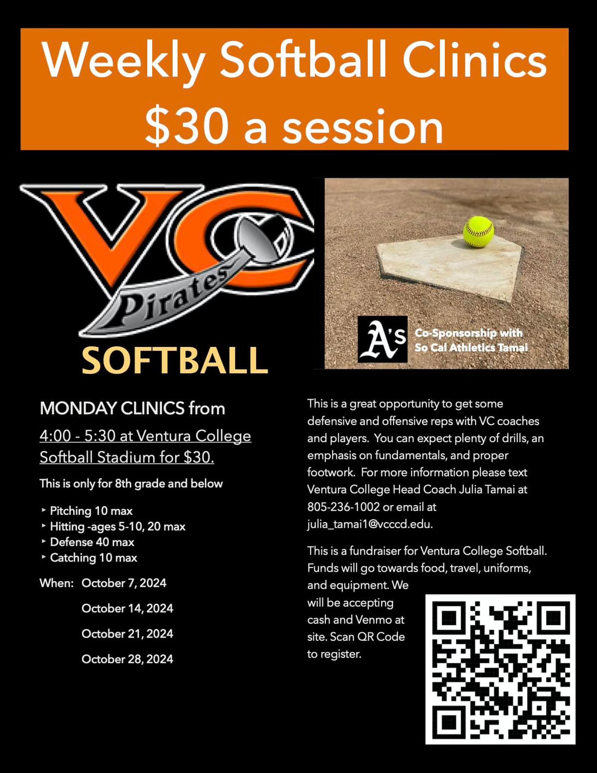 Weekly Softball Clinics