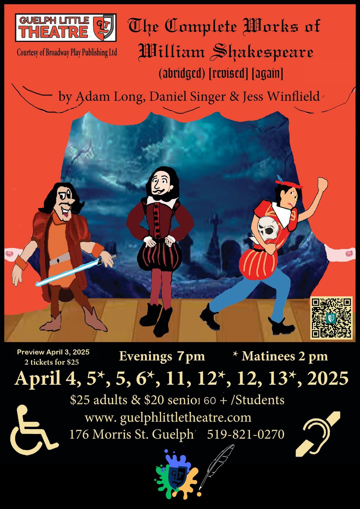 2 for $25.00\/ Preview Night, The Complete Works of William Shakespeare (Abridged) (Revised) (Again)