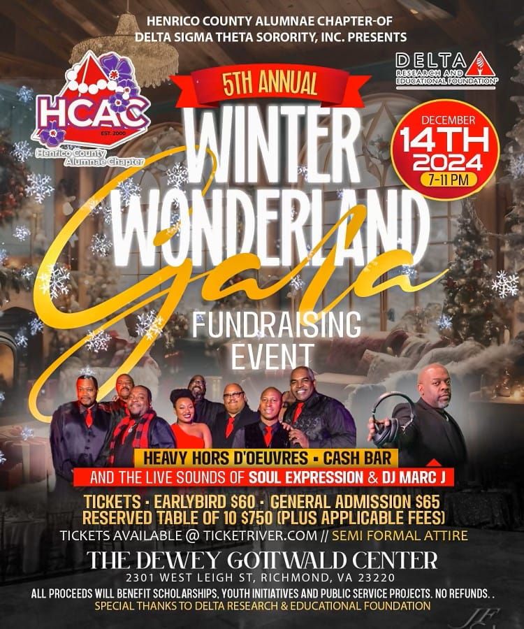 5th Annual Winter Wonderland Gala hosted by The Henrico County Alumnae Chapter of DST