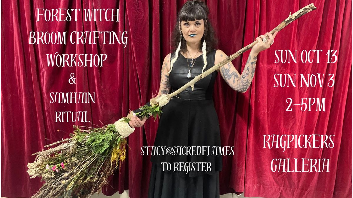 Forest Witch Broom Crafting workshop 