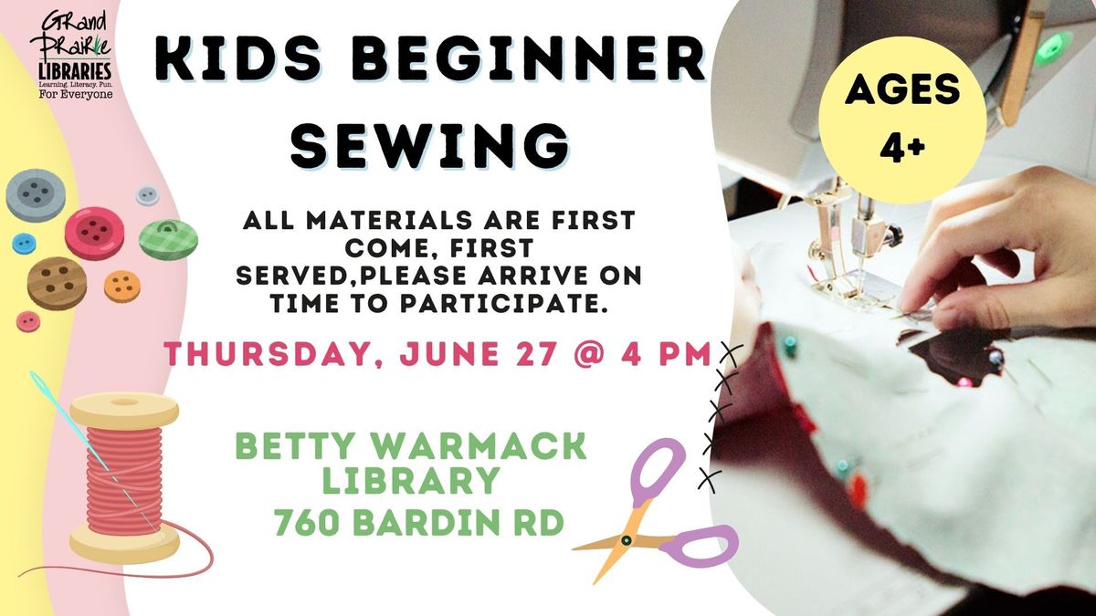 Kids Beginner Sewing