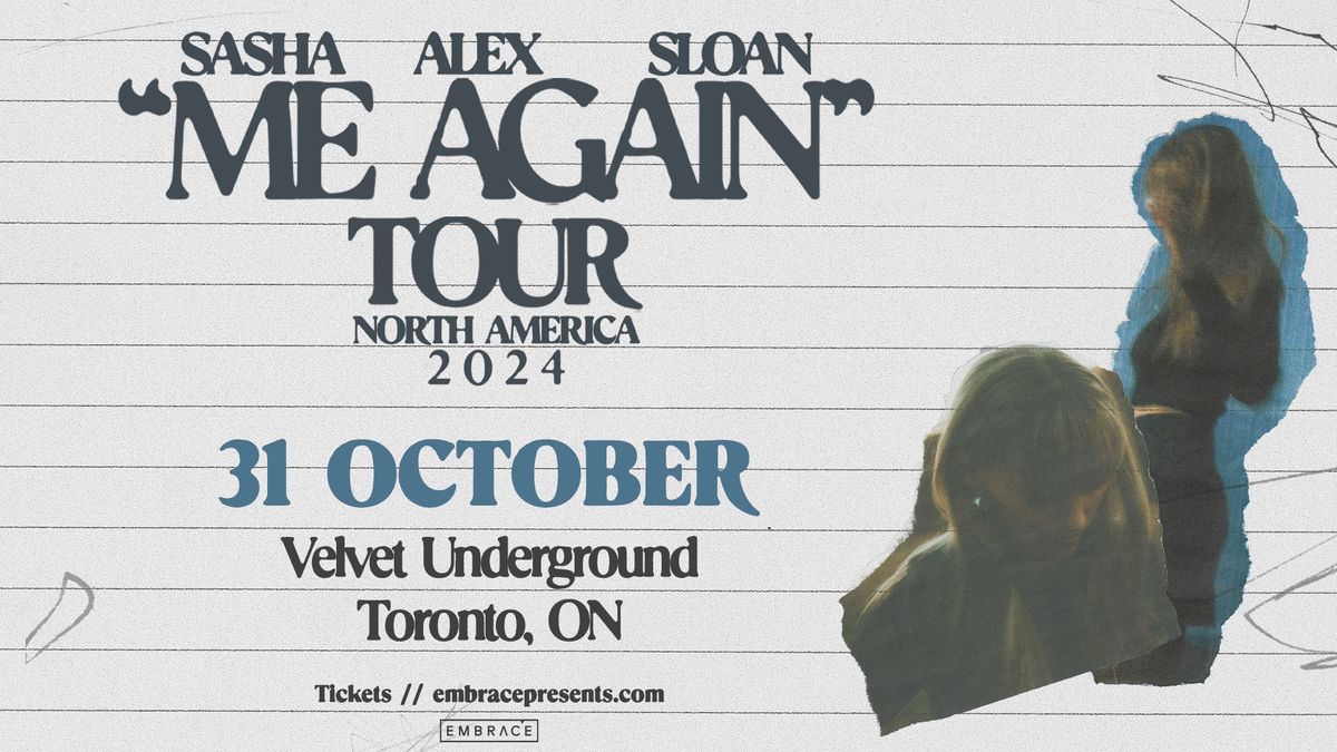 Sasha Alex Sloan @ Velvet Underground | October 31st