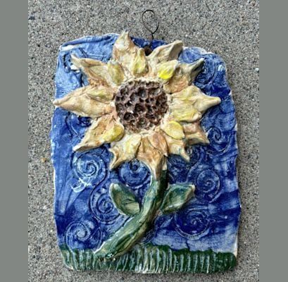 Flower Clay Wall Tile Class with Rum River Art Center