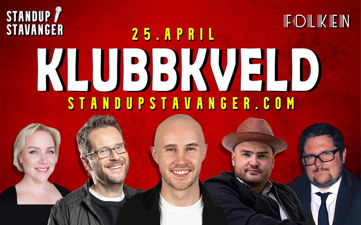 Standup Klubbkveld p\u00e5 Folken - 25. april