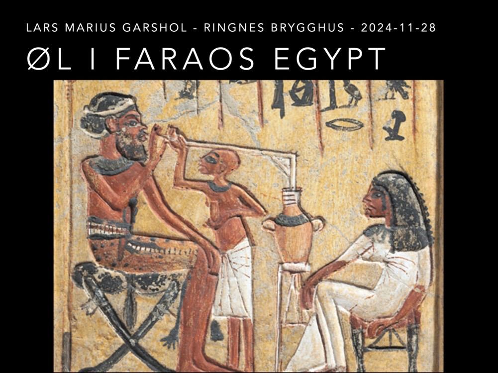 \u00d8l i faraos Egypt: foredrag og prat med forfatteren Lars Marius Garshol