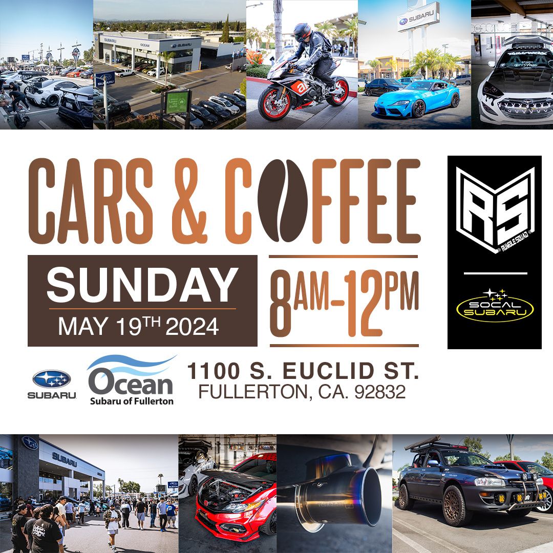 Cars and Coffee Event at Ocean Subaru of Fullerton