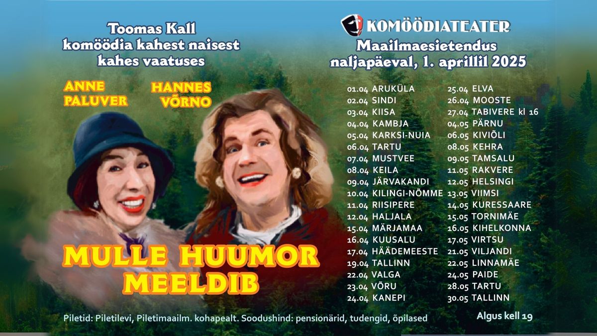 VIRTSU RANNAHOONE | Kom\u00f6\u00f6diateater | Hannes V\u00f5rno & Anne Paluver | Mulle huumor meeldib | 17.05