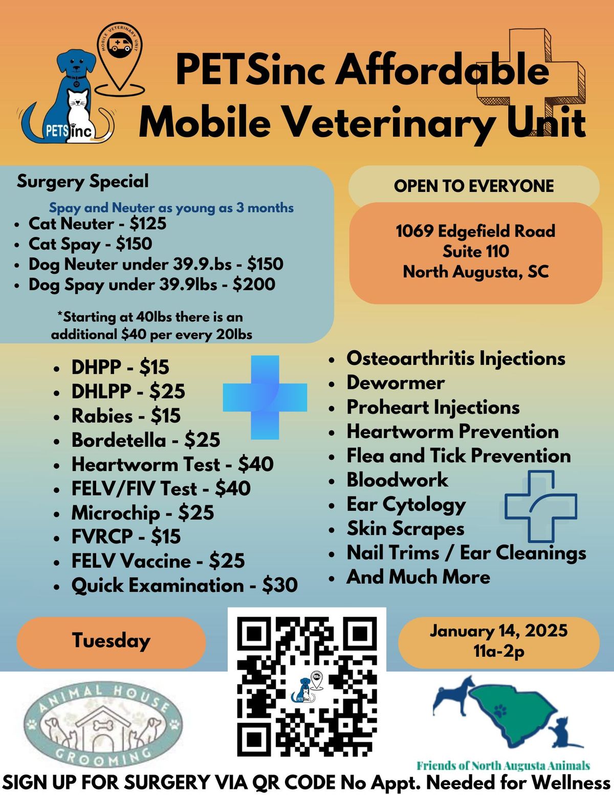 PETSinc Affordable Mobile Vet clinic - Spay\/Neuter and Vaccines