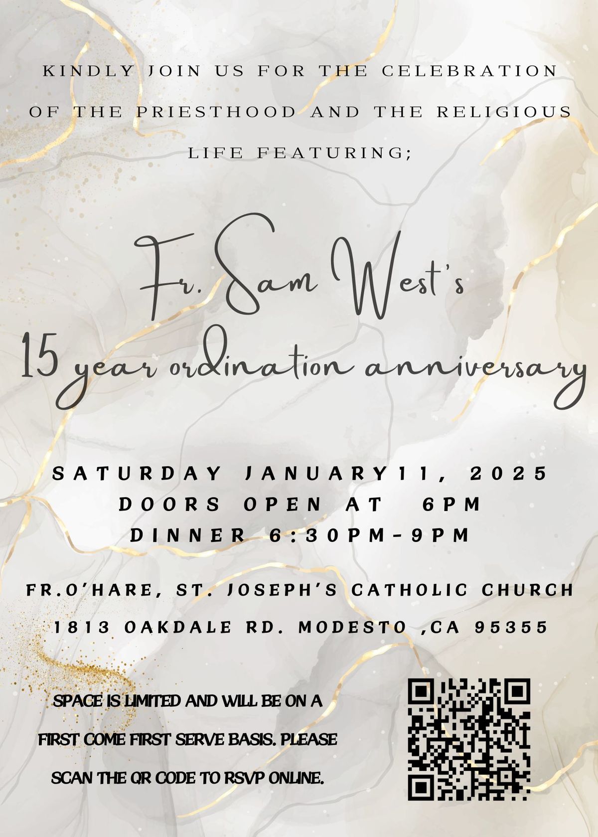 Fr. Sam West's 15 year Anniversary