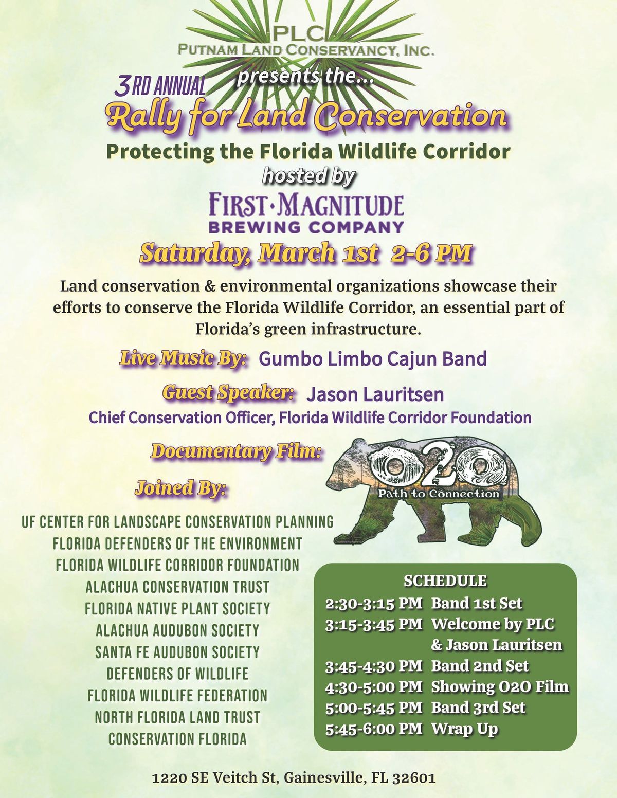 3rd Annual Rally for Land Conservation